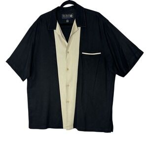 Nat Nast 100% Silk Shirt Men's Large Luxury Originals Casual Resort Short Sleeve